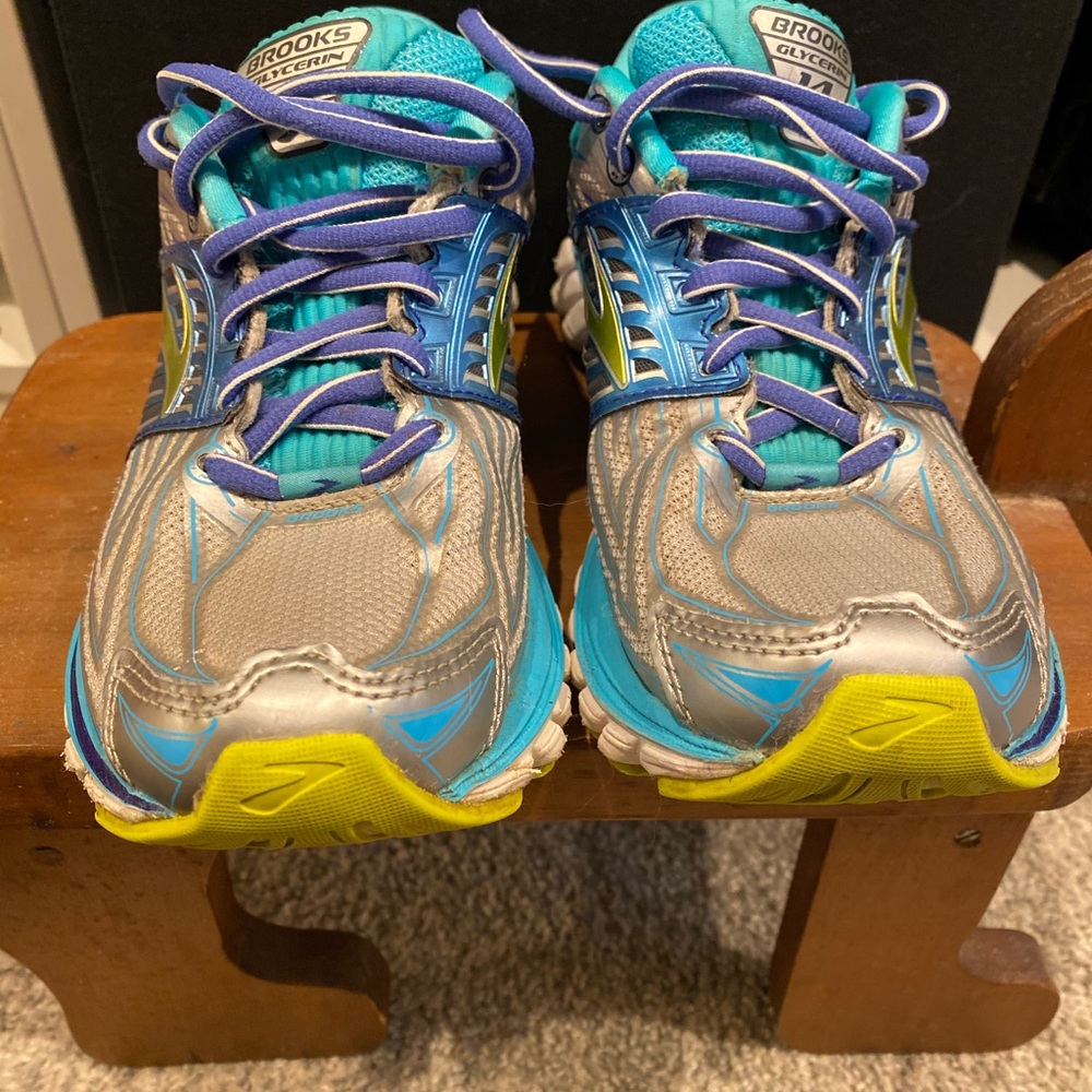 Brooks Glycerin 14 Blue Gray Size 7.5 Women